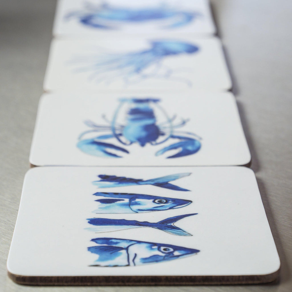 SeaLife Mackerel Coaster (slight second)-SeaKisses