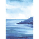 Coastal Landscape Watercolour Print-SeaKisses