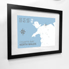 Colwyn Bay Coastal Map Print-SeaKisses