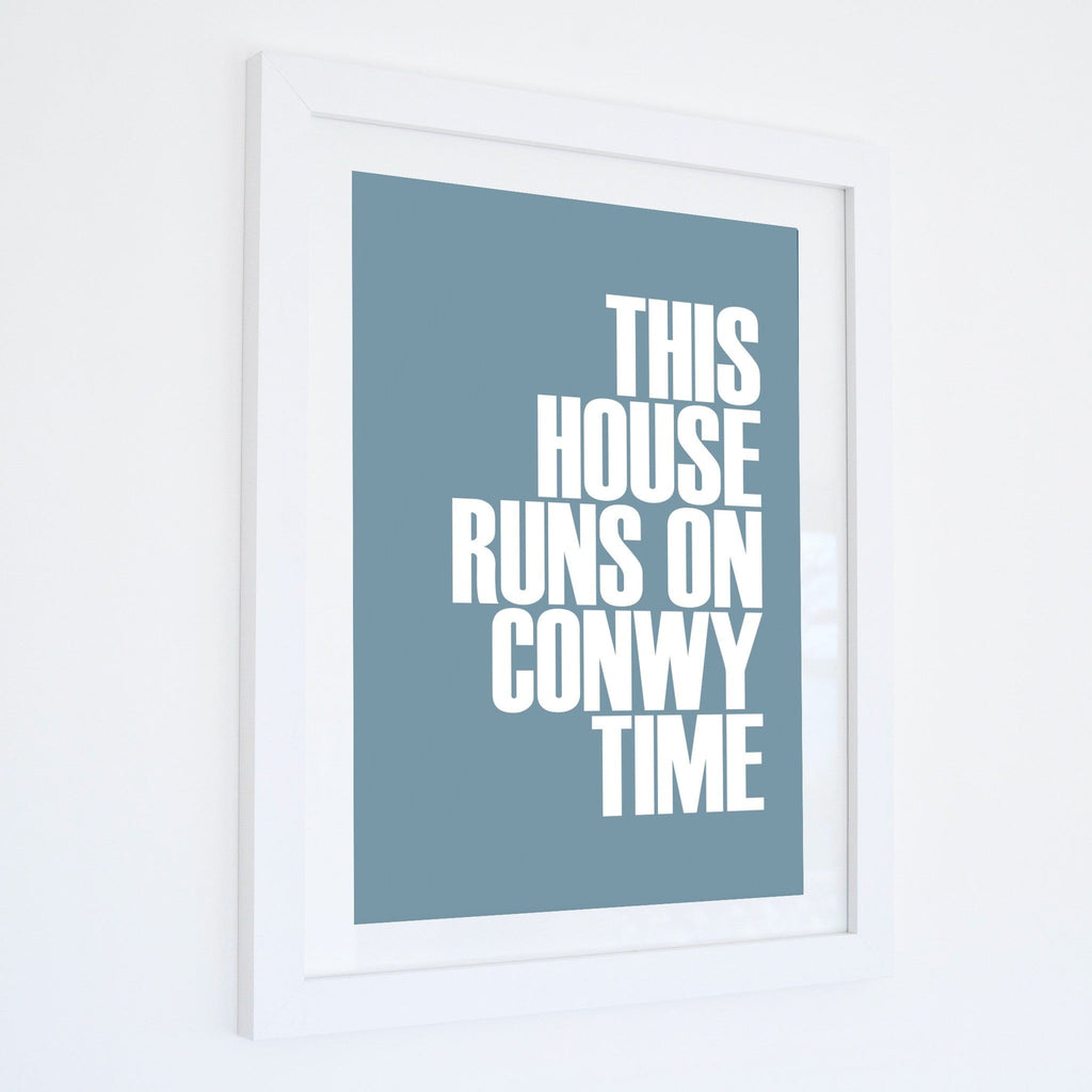 Conwy Time Typographic Print-SeaKisses
