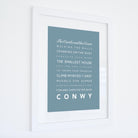 Conwy Typographic Print-SeaKisses