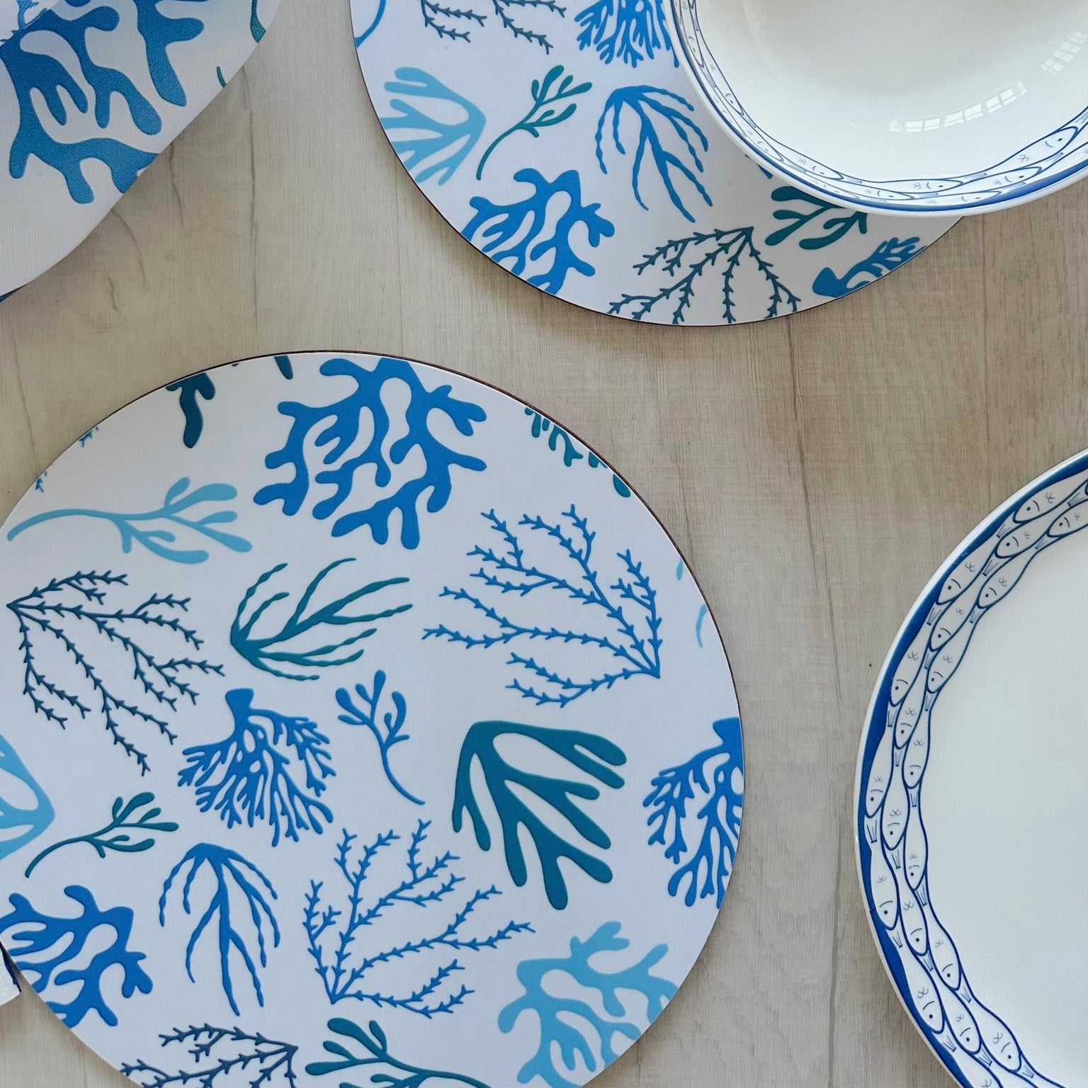 Coral Placemat Set of Six-SeaKisses