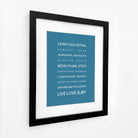 Cornwall Surf Beaches Typographic Print-SeaKisses