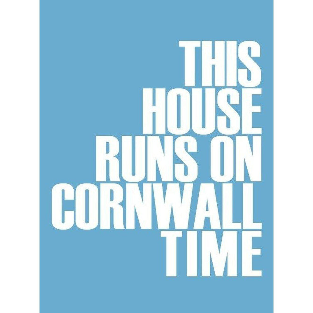 Cornwall Time Typographic Print-SeaKisses
