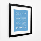 Cornwall Typographic Print-SeaKisses