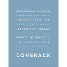 Coverack Typographic Print-SeaKisses
