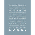 Cowes Typographic Print-SeaKisses