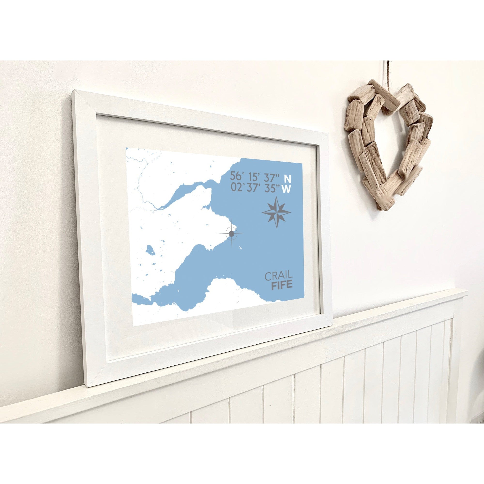 Crail Coastal Map Print-SeaKisses