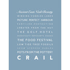 Crail Typographic Print-SeaKisses