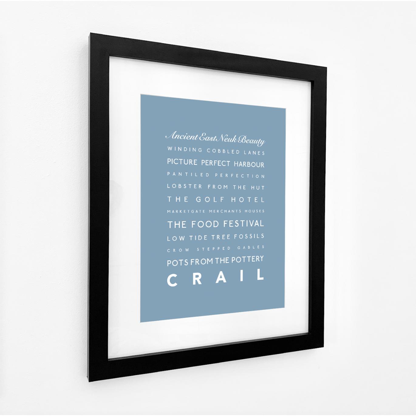 Crail Typographic Print-SeaKisses