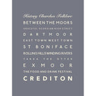 Crediton Typographic Print-SeaKisses