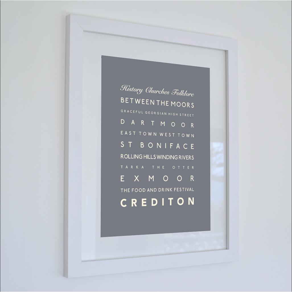 Crediton Typographic Print-SeaKisses