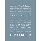 Cromer Typographic Print-SeaKisses