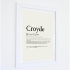 Croyde Definition Typographic Print-SeaKisses