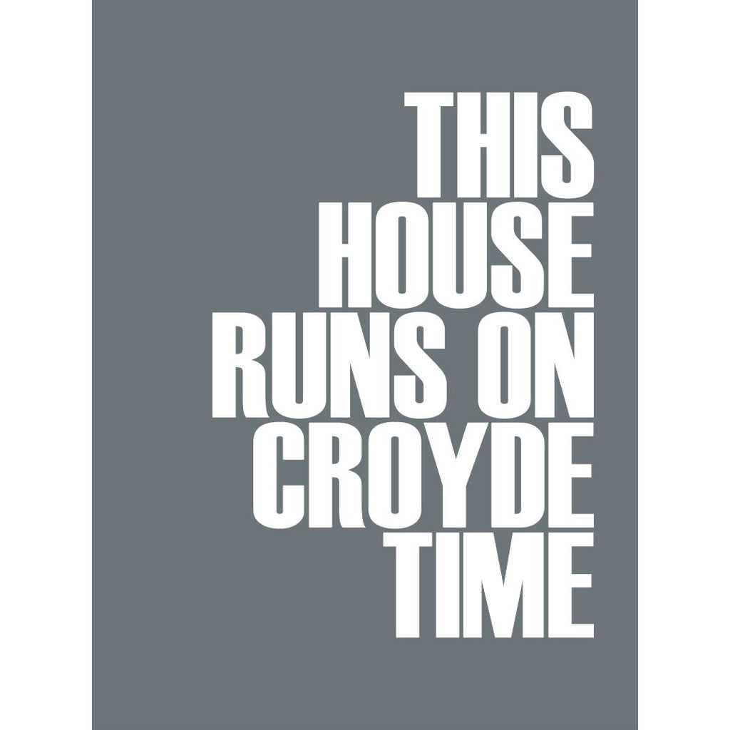 Croyde Time Typographic Travel Print- Coastal Wall Art /Poster-SeaKisses