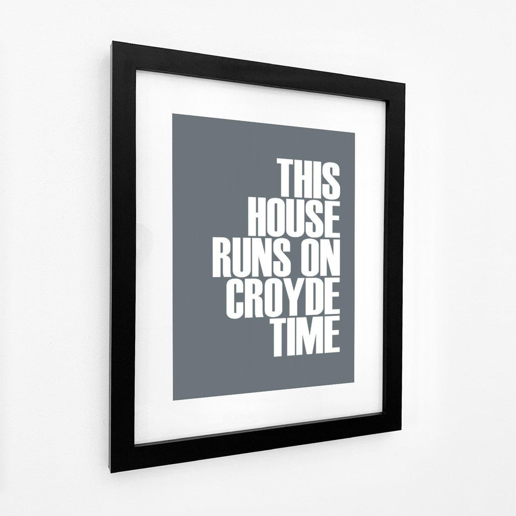 Croyde Time Typographic Travel Print- Coastal Wall Art /Poster-SeaKisses