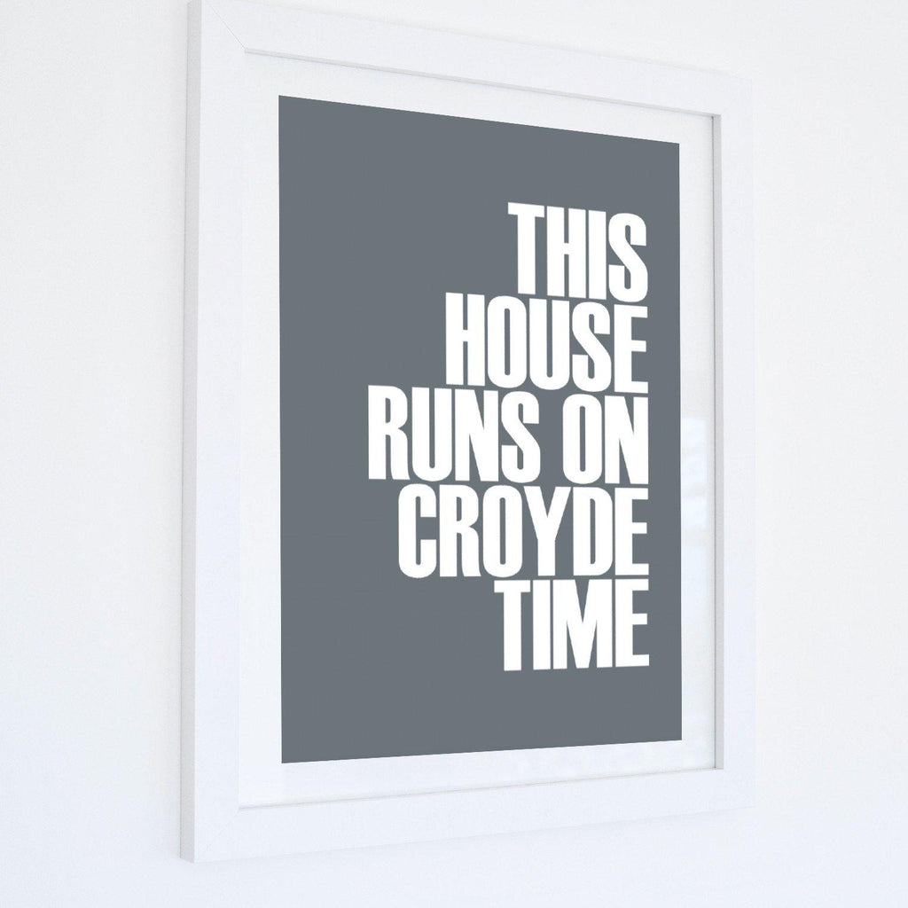 Croyde Time Typographic Print-SeaKisses