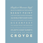 Croyde Typographic Print-SeaKisses