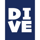 DIVE - Typographic Print-SeaKisses