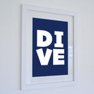 DIVE - Typographic Print-SeaKisses