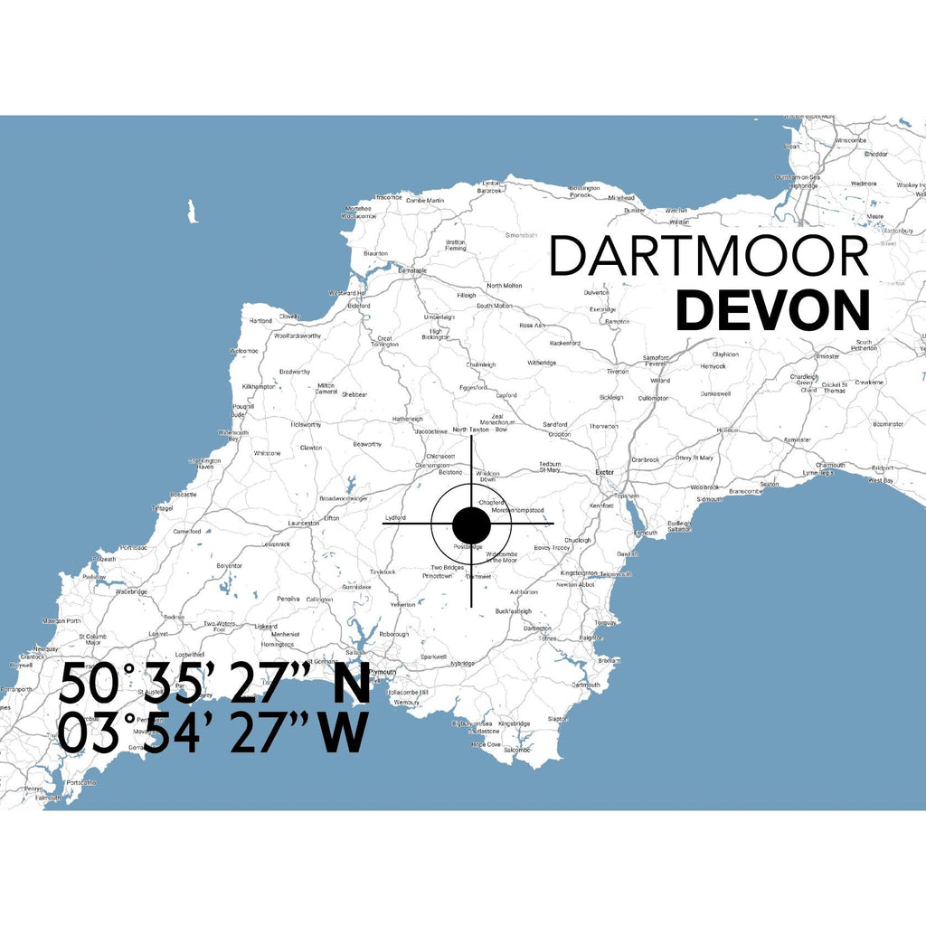 Dartmoor Landmark Map-SeaKisses