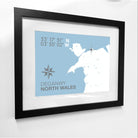 Deganwy Coastal Map Print-SeaKisses