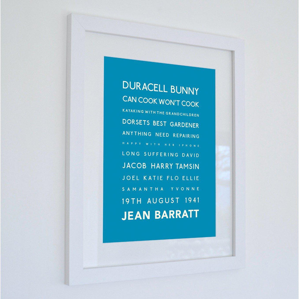 Design Your Own Typographic Print (Write your own lines)-SeaKisses
