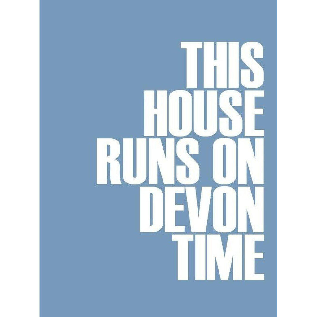 Devon Time Typographic Print - Coastal Wall Art /Poster-SeaKisses