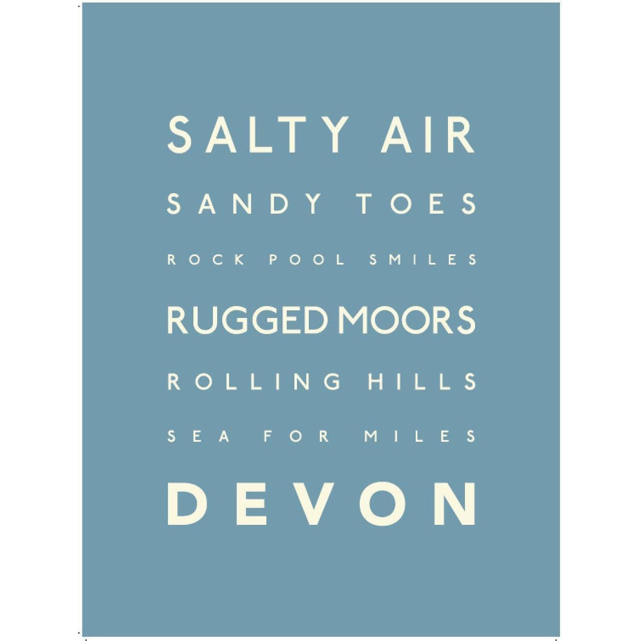 Devon Typographic Print-SeaKisses