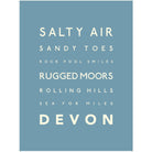 Devon Typographic Print-SeaKisses