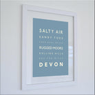 Devon Typographic Print-SeaKisses