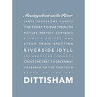 Dittisham Typographic Print-SeaKisses