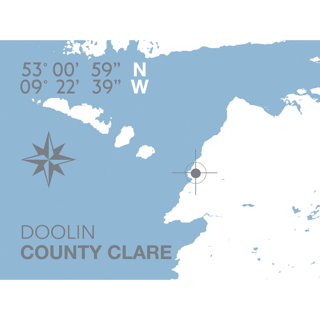 Doolin Nautical Map Print - Coastal Wall Art /Poster-SeaKisses