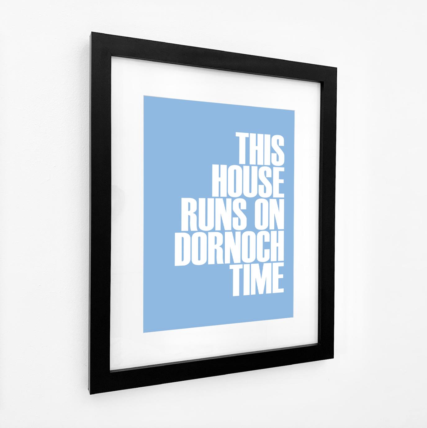 Dornoch Time Typographic Print-SeaKisses