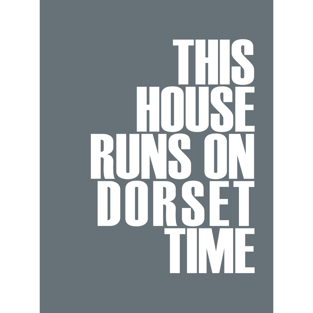 Dorset Time Typographic Print- Coastal Wall Art /Poster-SeaKisses