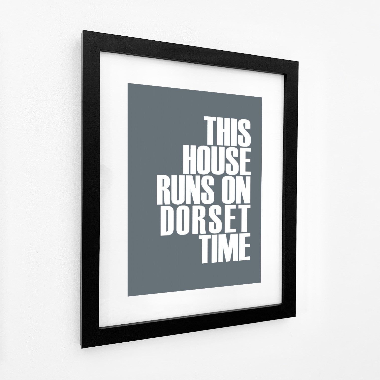 Dorset Time Typographic Print-SeaKisses