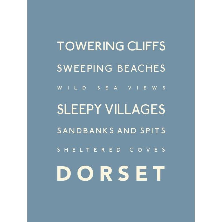 Dorset Typographic Print-SeaKisses