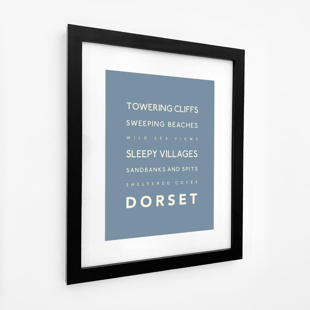 Dorset Typographic Print-SeaKisses