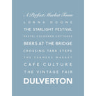 Dulverton Typographic Print-SeaKisses