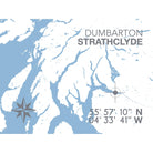 Dumbarton Coastal Map Print-SeaKisses