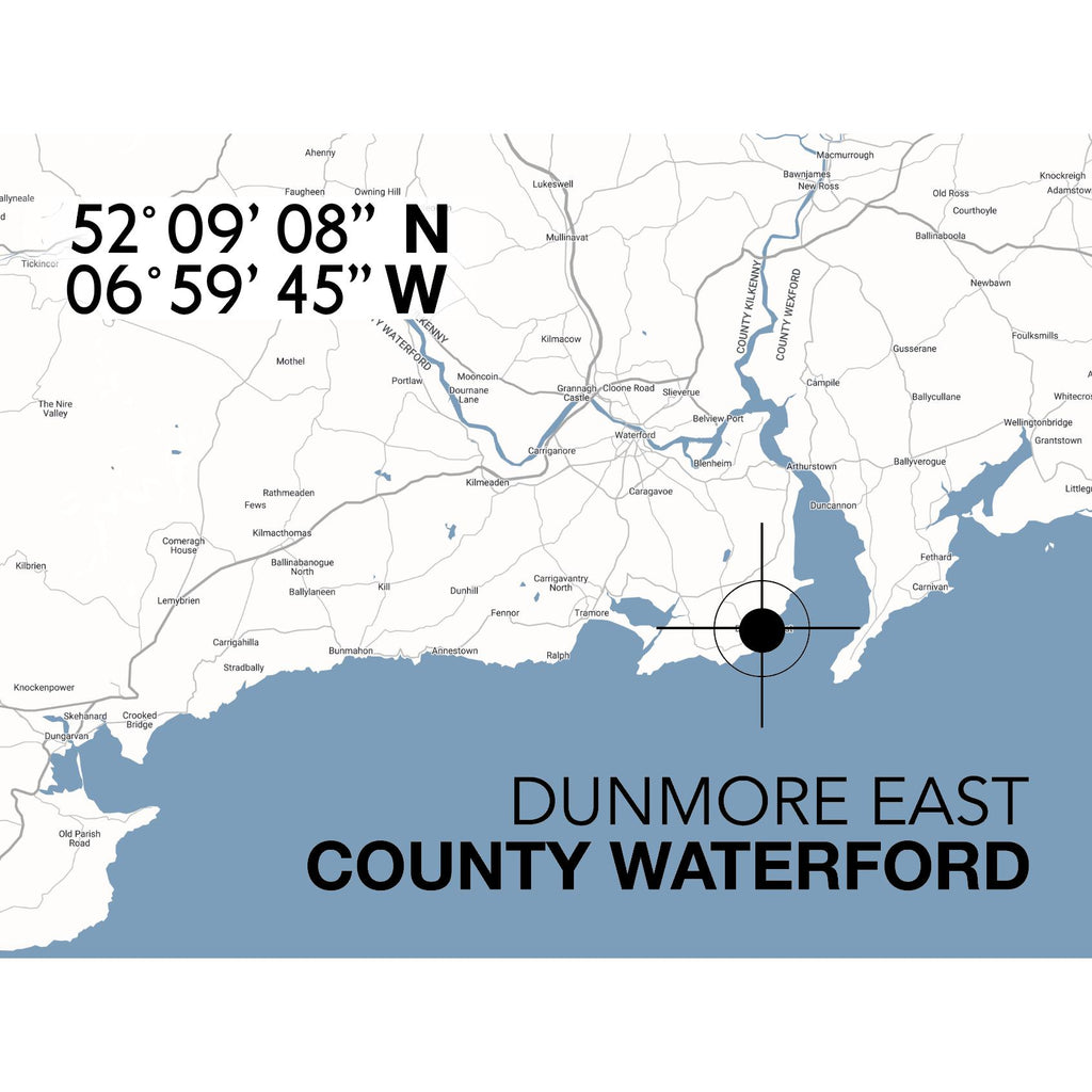 Dunmore East Landmark Map-SeaKisses