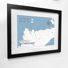 Durness Coastal Map Print-SeaKisses