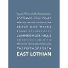 East Lothian Typographic Print-SeaKisses