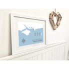 East Wittering Coastal Map Print-SeaKisses