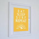 Eat Sleep Surf Repeat Typographic Print-SeaKisses