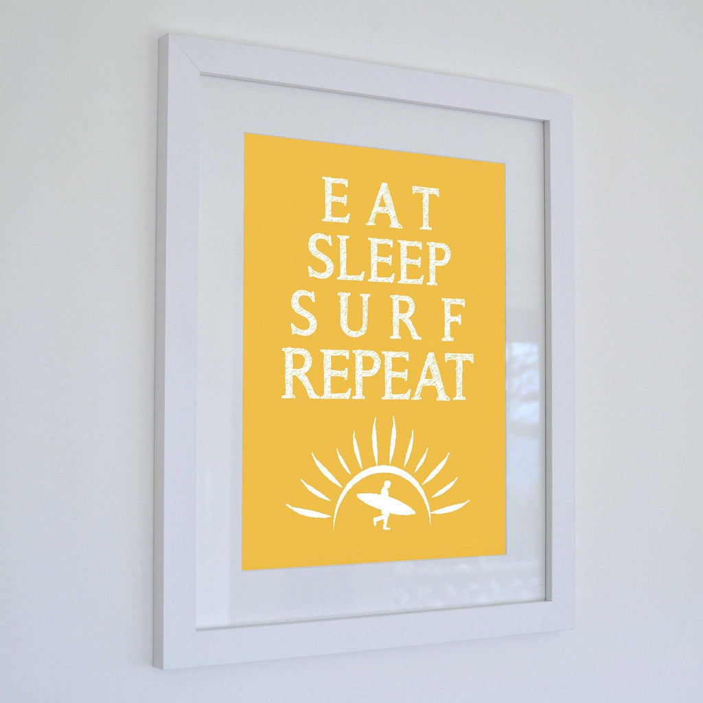 Eat Sleep Surf Repeat Print - Coastal Wall Art /Poster-SeaKisses