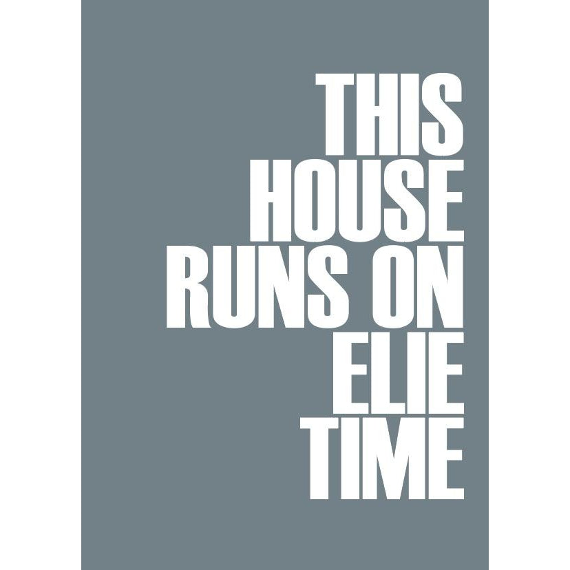 Elie Time Typographic Travel Print - Coastal Wall Art /Poster-SeaKisses