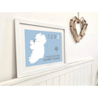 Enniscrone Coastal Map Print-SeaKisses