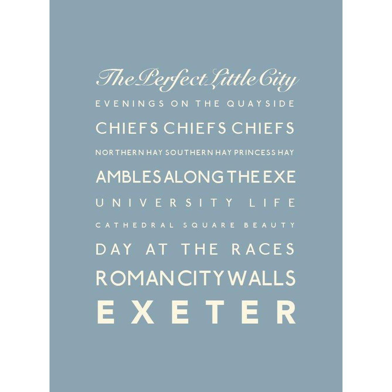 Exeter Typographic Print-SeaKisses