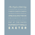 Exeter Typographic Print-SeaKisses